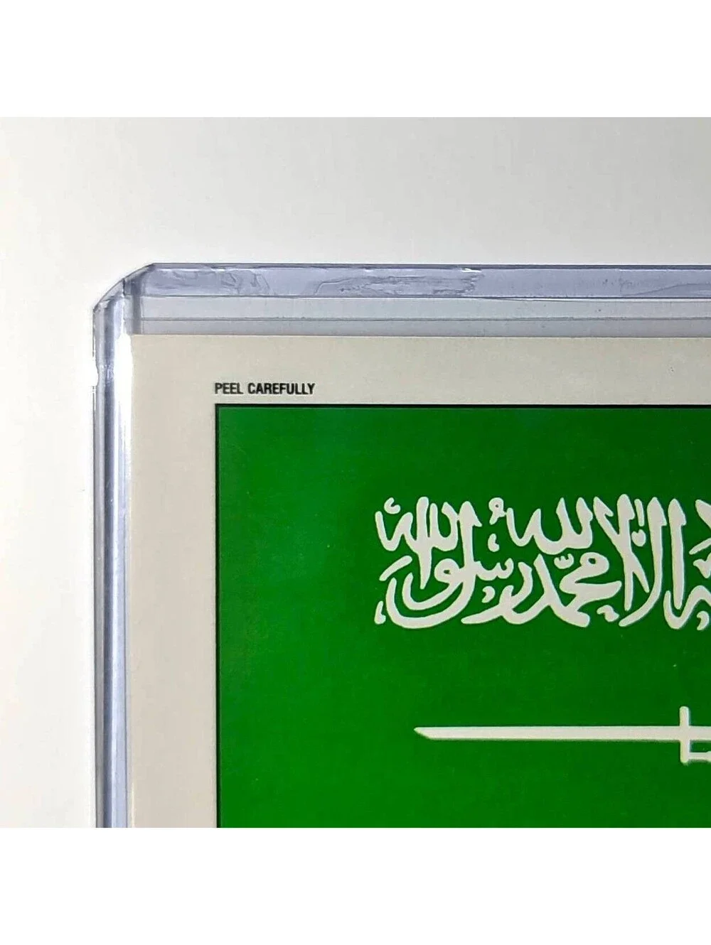 Saudi Arabia Flag 1991 Topps Desert Storm #30 Sticker Card